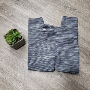 Lululemon Still Mind Crop Space Dye Black Sz 2